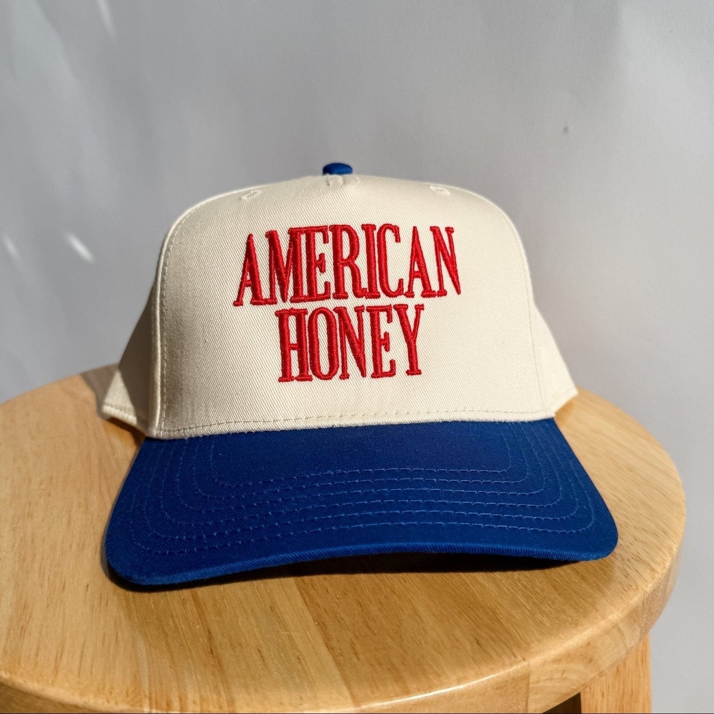 American Honey Vintage Hat | 3D Puff Embroidery Baseball Cap