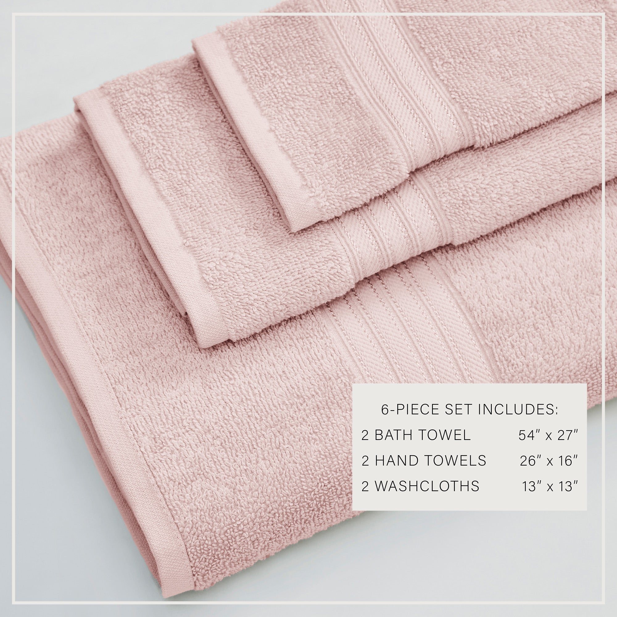 Feather Spun Cotton Bath Towels — Soft, Quick-Dry & Lightweight | Classic Bordered Style