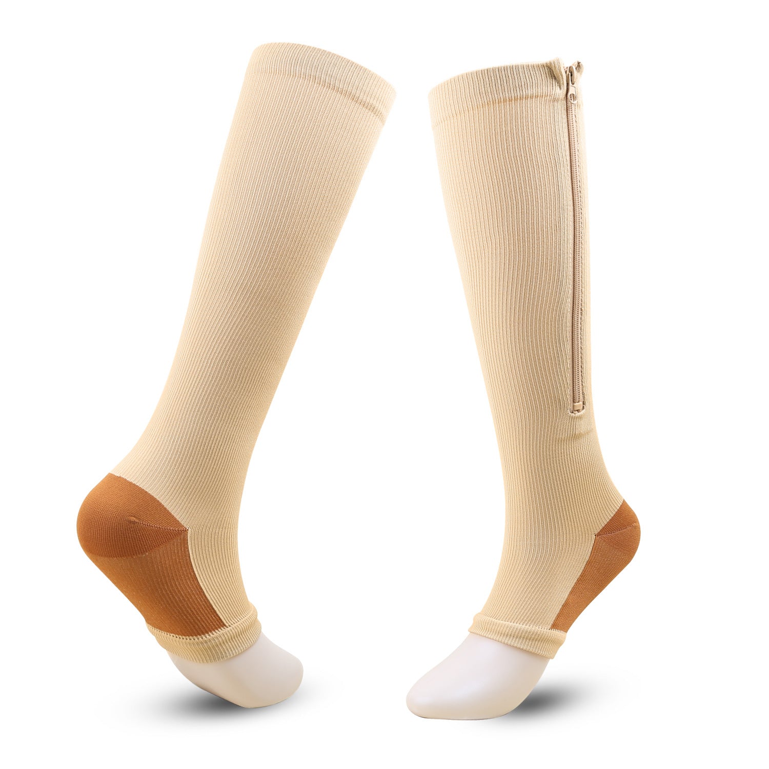 Graduated Compression Socks with Zipper – Medical-Grade Support for Performance & Recovery