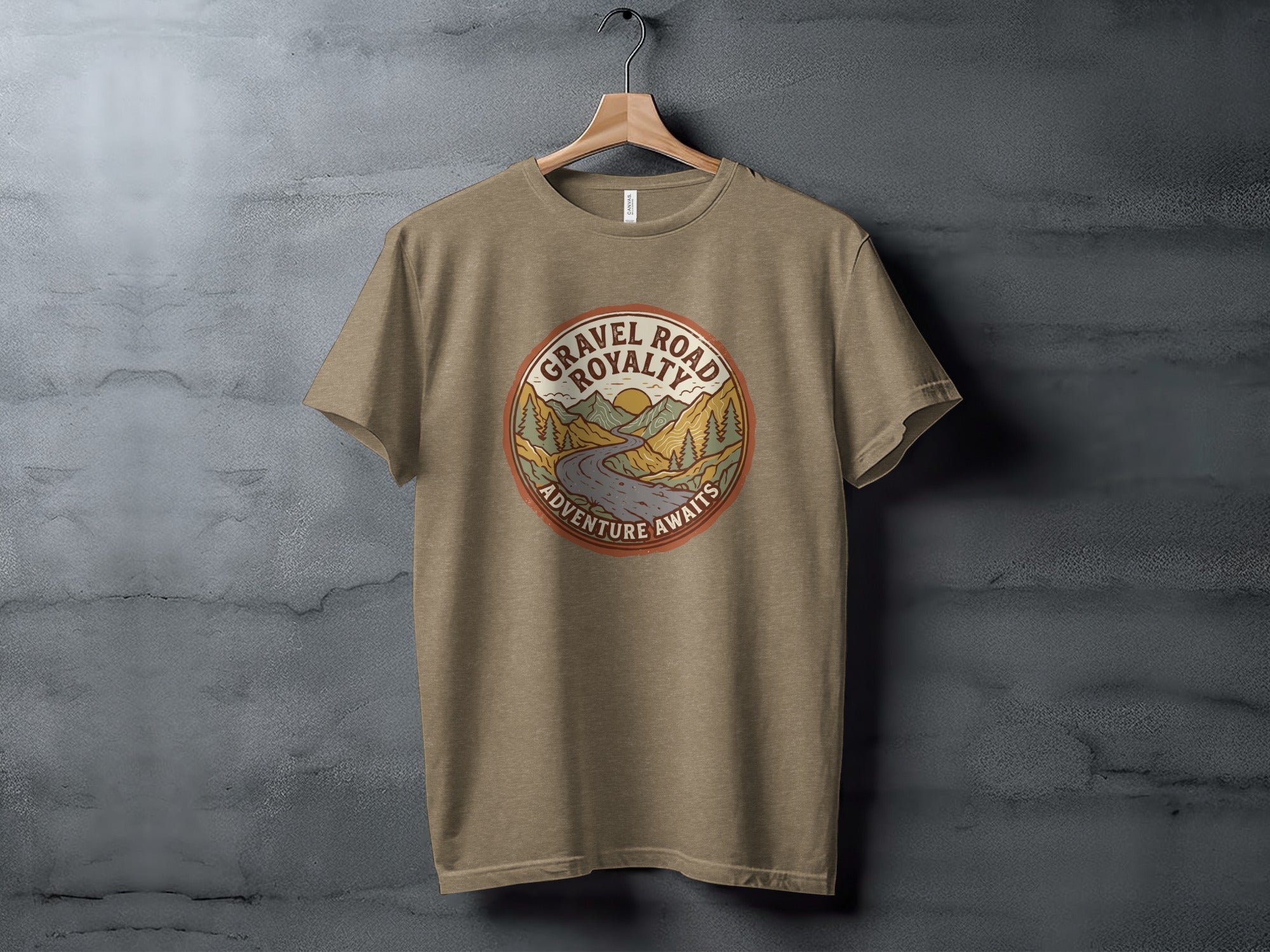Gravel Road Royalty – Vintage Adventure Graphic T-Shirt