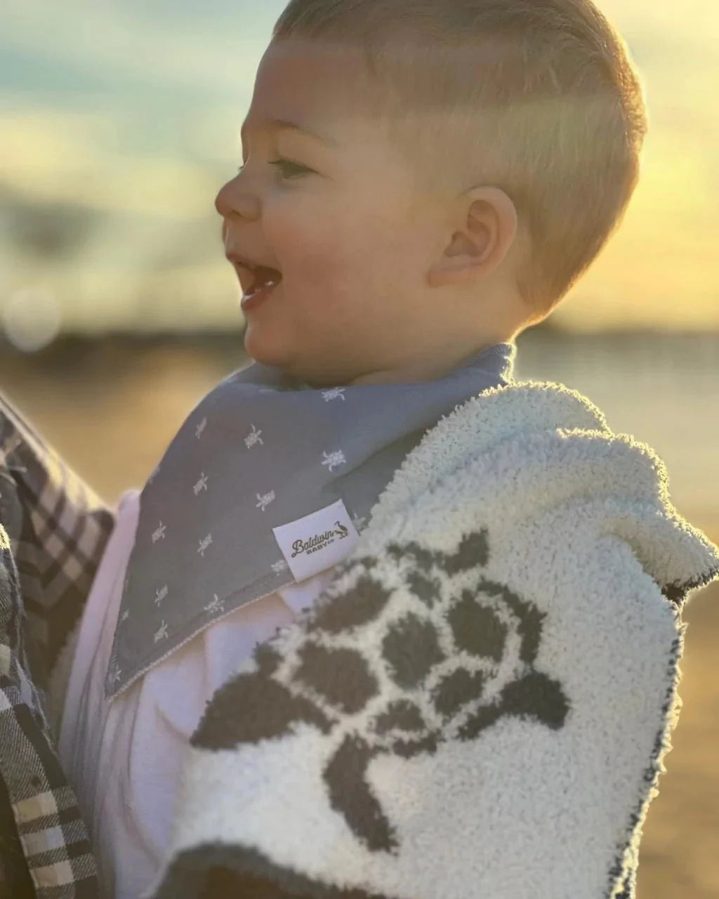 Sea Life Bandana Bibs – 4-Pack Organic Cotton Ocean Baby Bibs