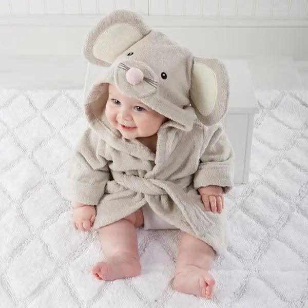 Baby Animal Hooded Bath Towel – 100% Cotton | Ages 0–12 Months