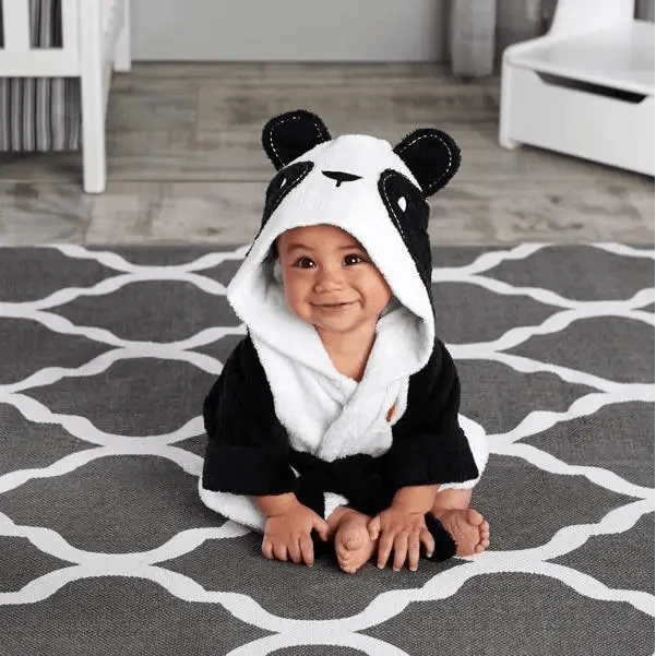 Baby Animal Hooded Bath Towel – 100% Cotton | Ages 0–12 Months
