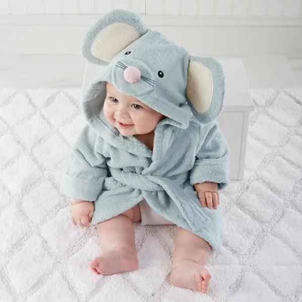 Baby Animal Hooded Bath Towel – 100% Cotton | Ages 0–12 Months