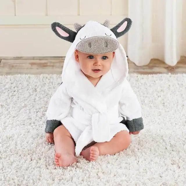 Baby Animal Hooded Bath Towel – 100% Cotton | Ages 0–12 Months