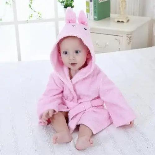 Baby Animal Hooded Bath Towel – 100% Cotton | Ages 0–12 Months