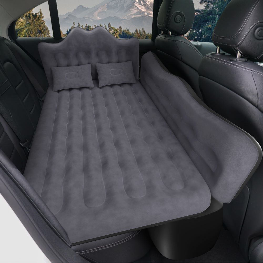 Car & SUV Air Mattress — 600 lb Capacity, Wave Ergonomic Design, Velvety PVC | 2–3 Adults