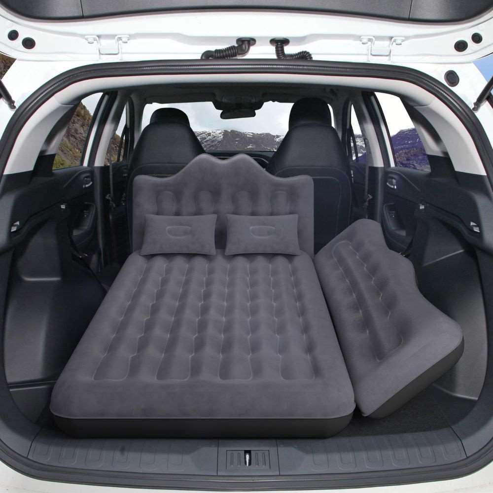Car & SUV Air Mattress — 600 lb Capacity, Wave Ergonomic Design, Velvety PVC | 2–3 Adults