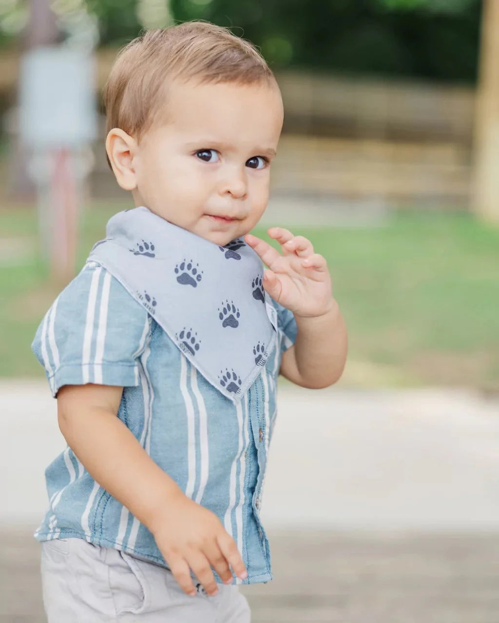Wilderness Bandana Bibs – 4-Pack Organic Cotton Nature Baby Bibs