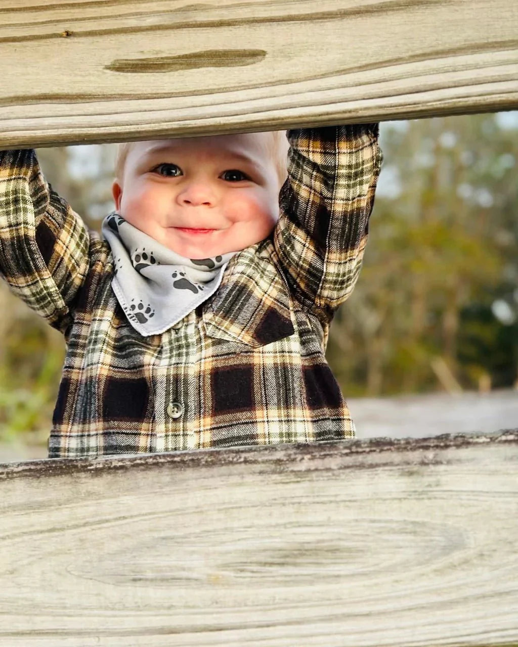 Wilderness Bandana Bibs – 4-Pack Organic Cotton Nature Baby Bibs