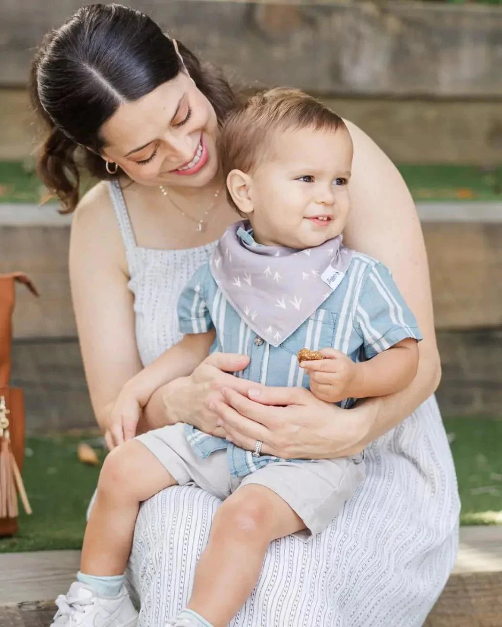 Wilderness Bandana Bibs – 4-Pack Organic Cotton Nature Baby Bibs