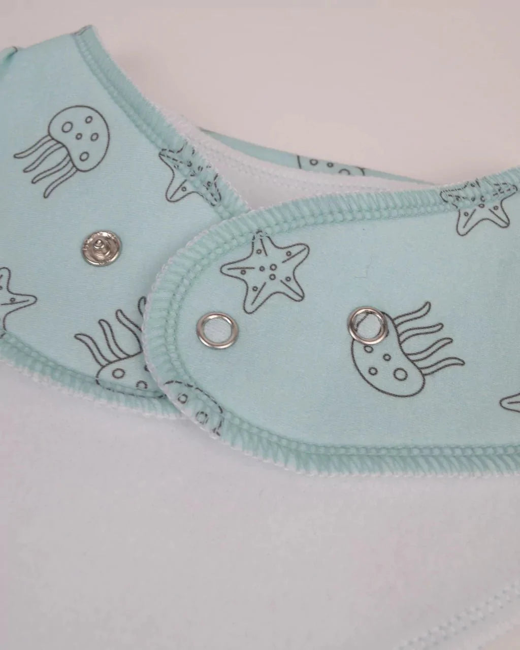 Sea Life Halstuch-Lätzchen – 4er-Pack Bio-Baumwolle Ocean Baby-Lätzchen