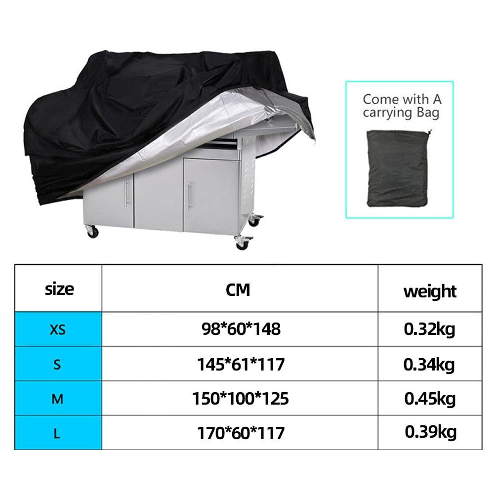 Waterproof BBQ Grill Cover – UV Resistant Universal Fit with Drawstring