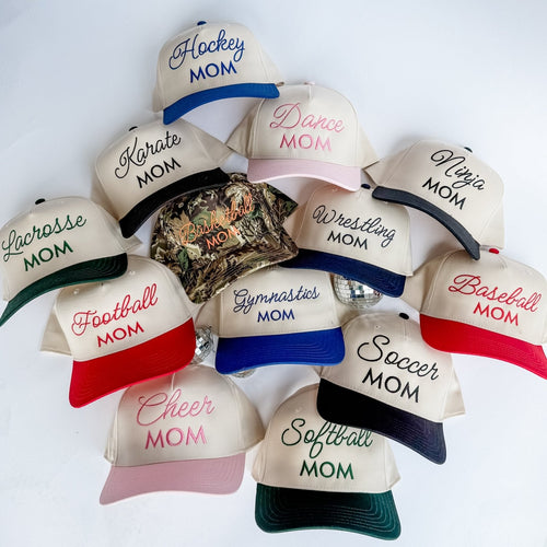 Basketball Mom Trucker Hat | Sport Mom Embroidered Cap
