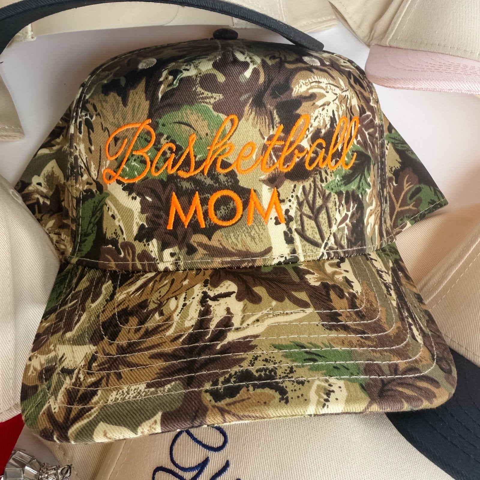 Basketball Mom Trucker Hat | Sport Mom Embroidered Cap