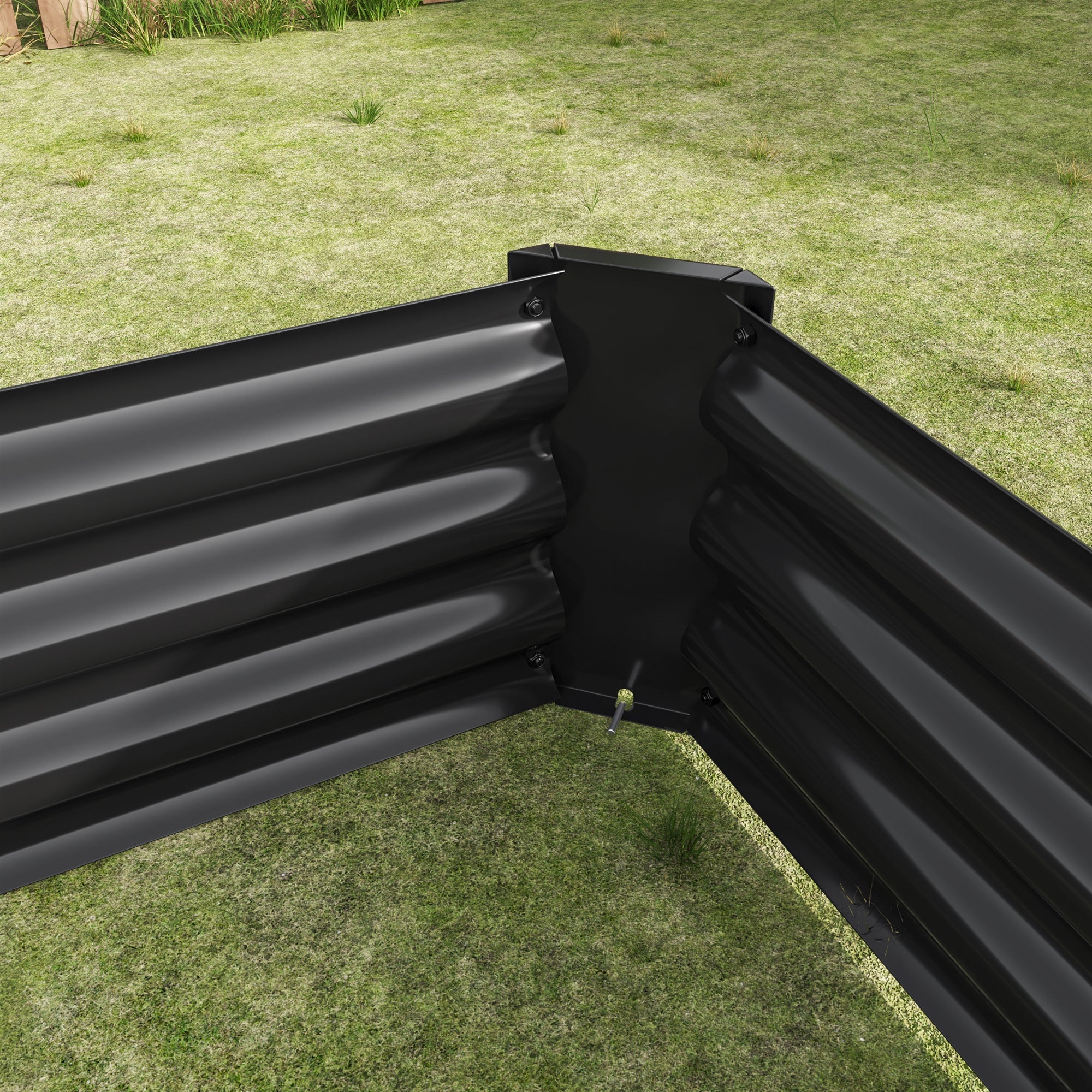 6×3×1 ft Metal Raised Garden Bed – Outdoor Galvanized Rectangle Planter