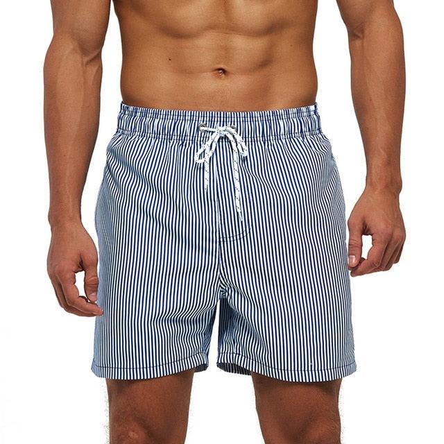 Men's Quick-Dry Board Shorts with Mesh Lining | Printed Swim Trunks | HAMNIFY