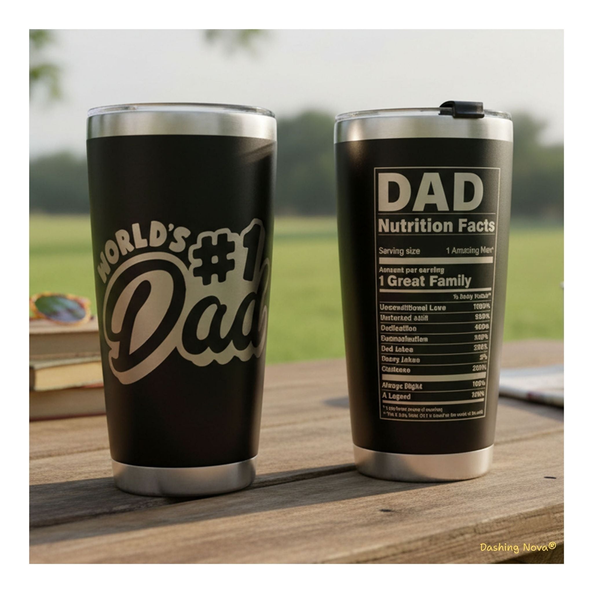 Bester Papa aller Zeiten Lasergravierter Becher - Vatertags- & Geburtstagsgeschenk
