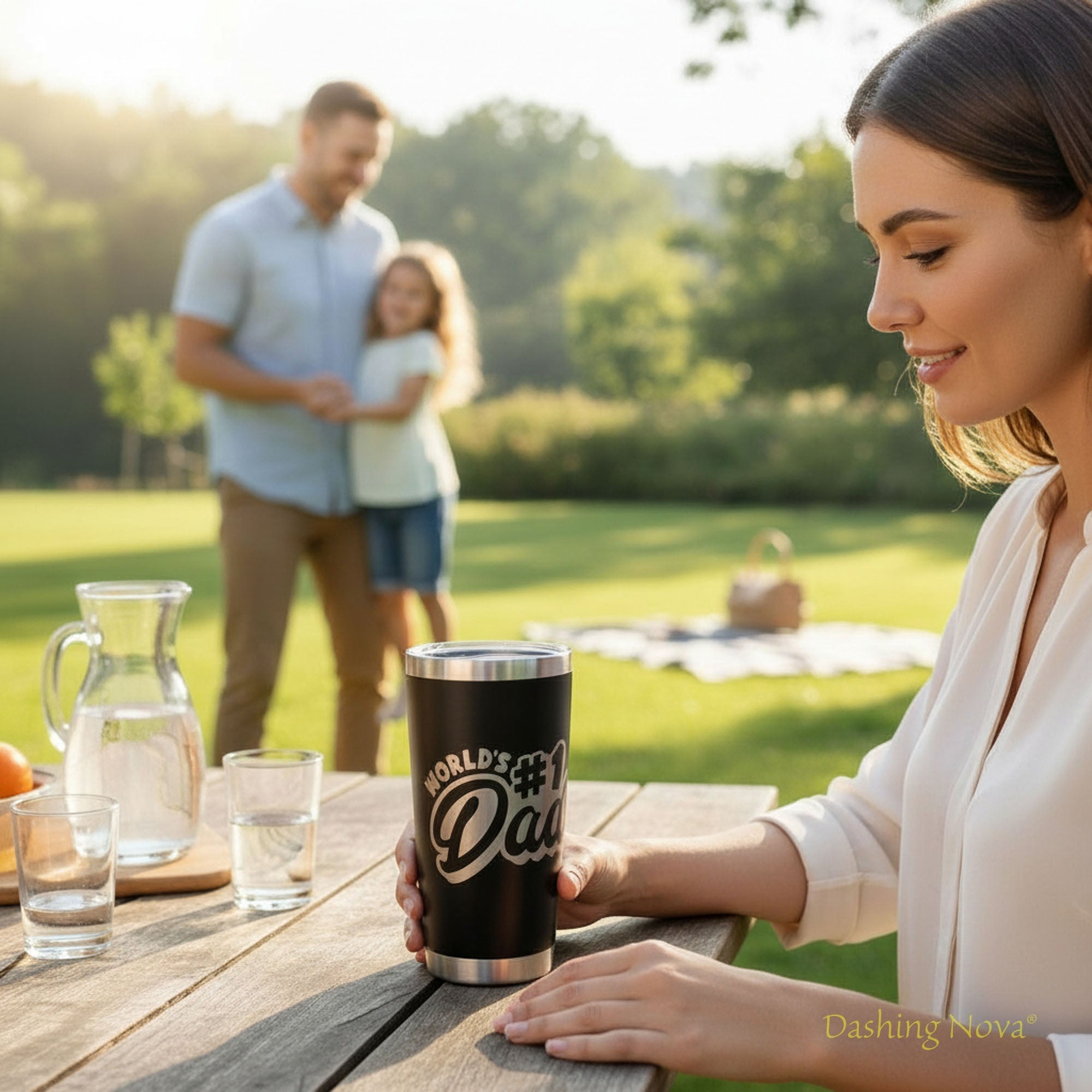 Best Dad Ever Laser Engraved Tumbler - Father's Day & Birthday Gift