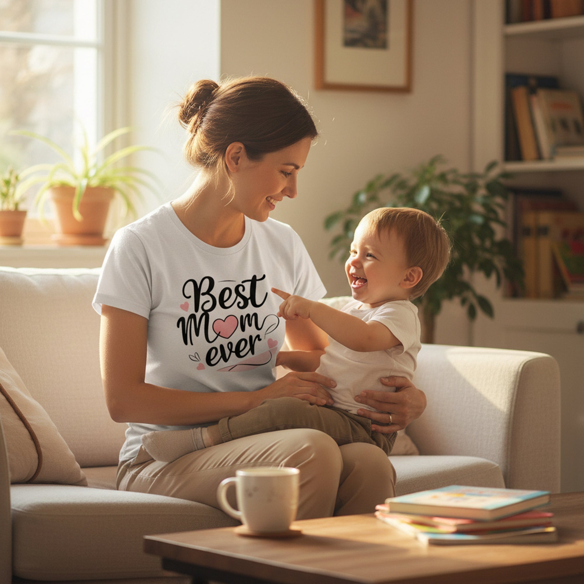 T-Shirt „Beste Mama aller Zeiten“ aus Baumwolle – Geschenk zum Muttertag und Geburtstag