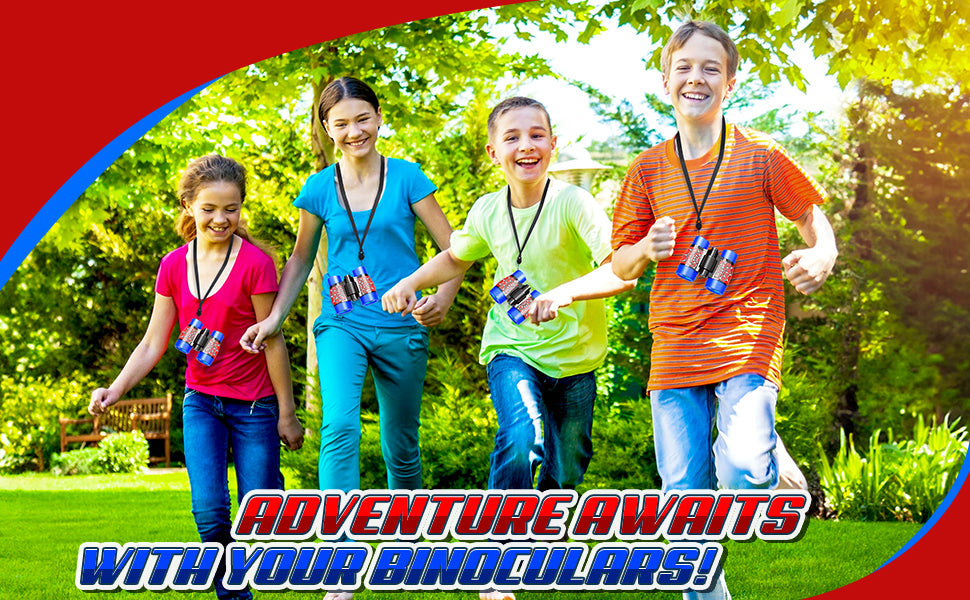 Kids Binoculars Adventure Set – 4x30 Bird Watching Kit with Guide