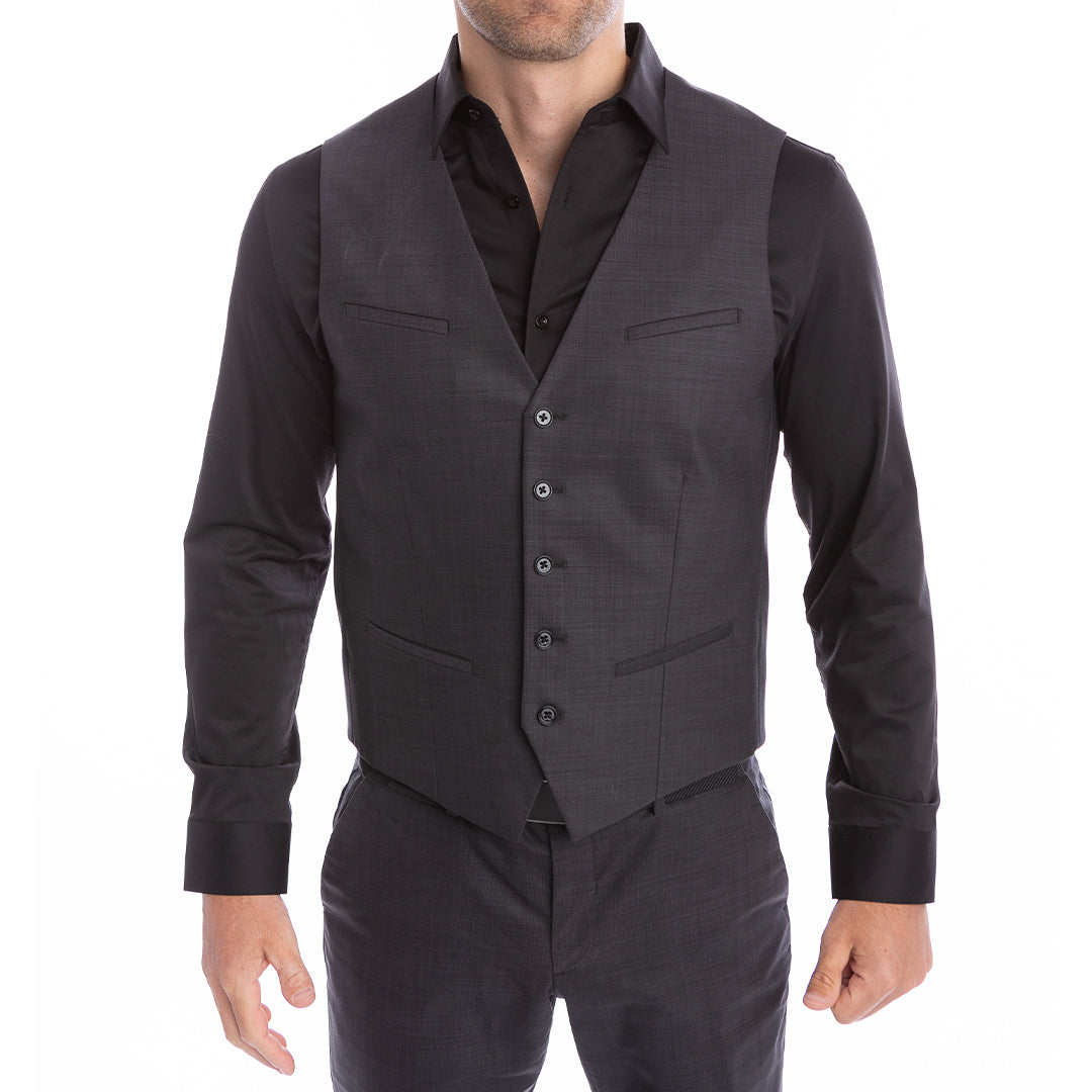 goTIELESS® Ultimate Dress Shirt — Black | Wrinkle-Resistant Bamboo Stretch