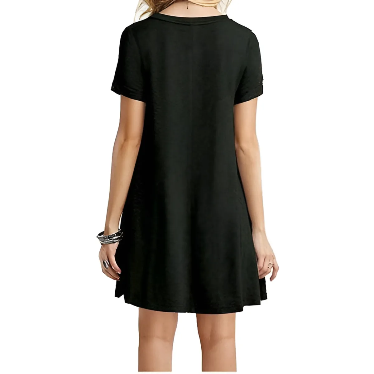 Casual Boho Beach Dress – Loose Fit Summer Mini Dress for Women