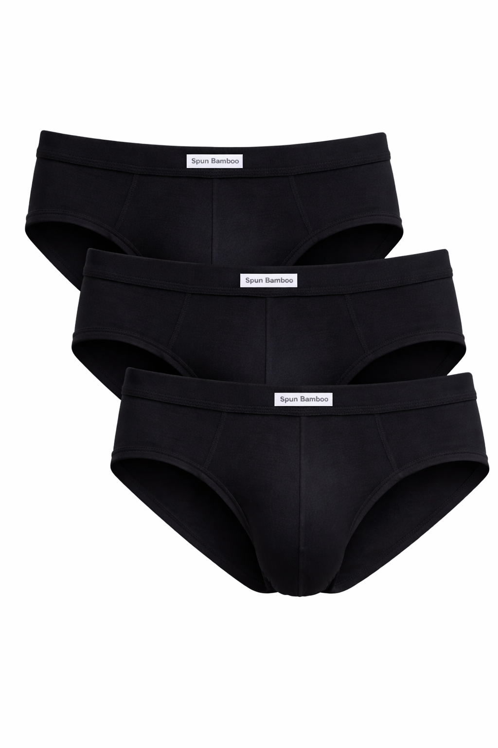 Men's Premium Bamboo Briefs | Contoured Pouch, Tag-Free & Flatlock Seams | S–XXL