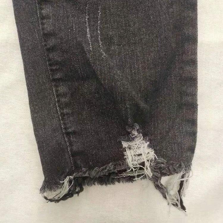 Brushed Denim Pants for Women - Stretchy, Stylish, and Versatile Fit