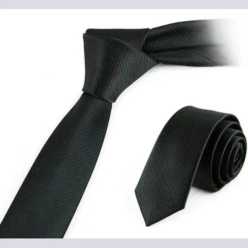 Black tie on a white background