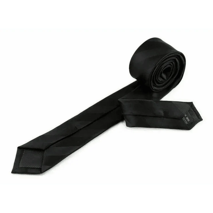 Black tie on a white background