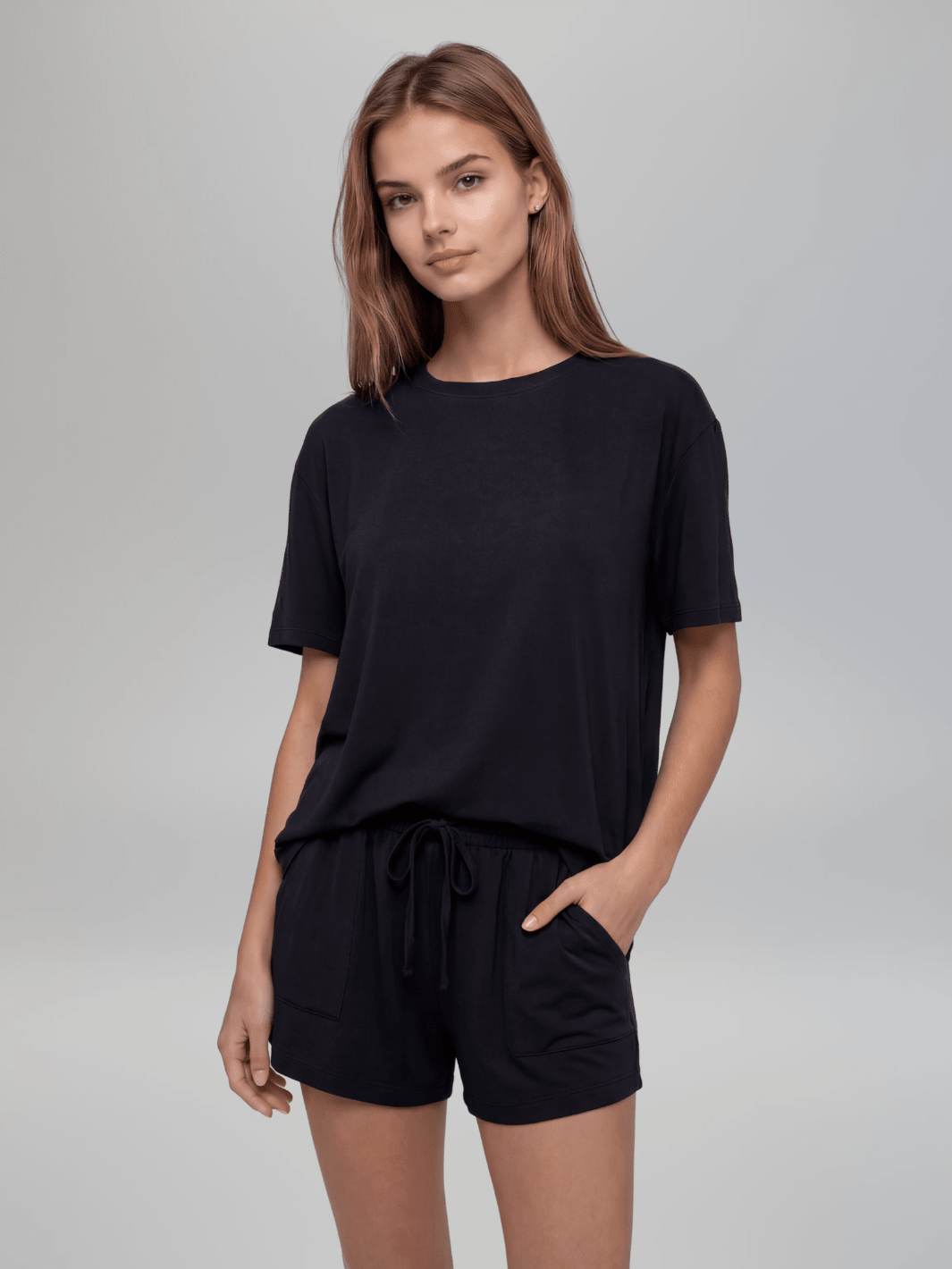 Butterweiches Modal Schlafanzug-Shorts-Set – Atmungsaktives, entspanntes Lounge-Set