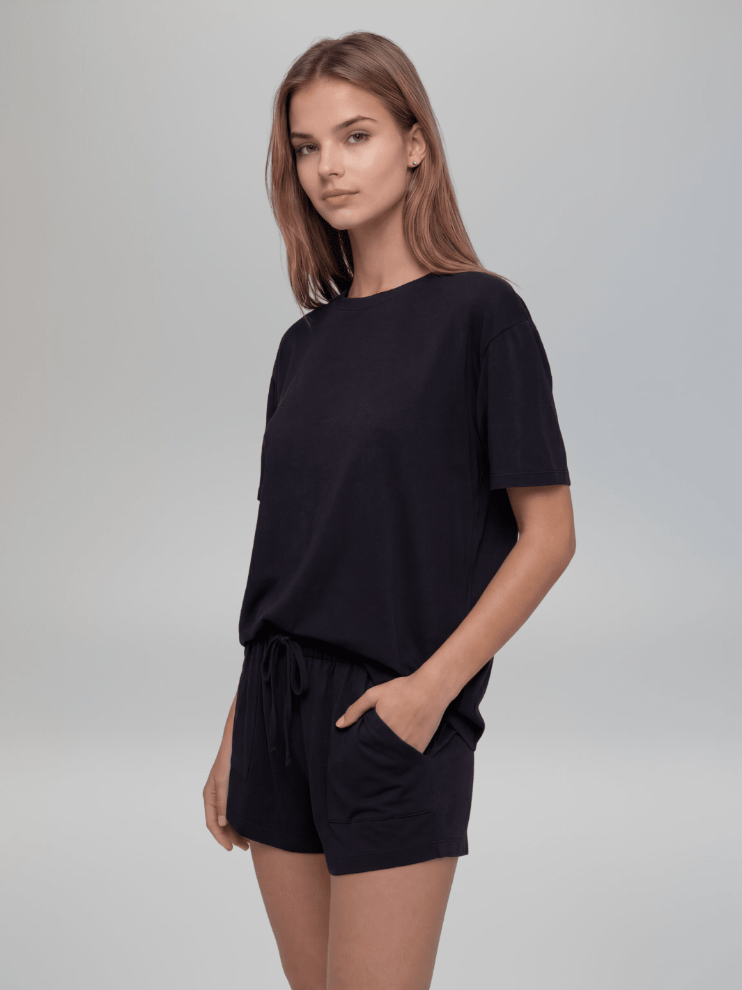Butterweiches Modal Schlafanzug-Shorts-Set – Atmungsaktives, entspanntes Lounge-Set