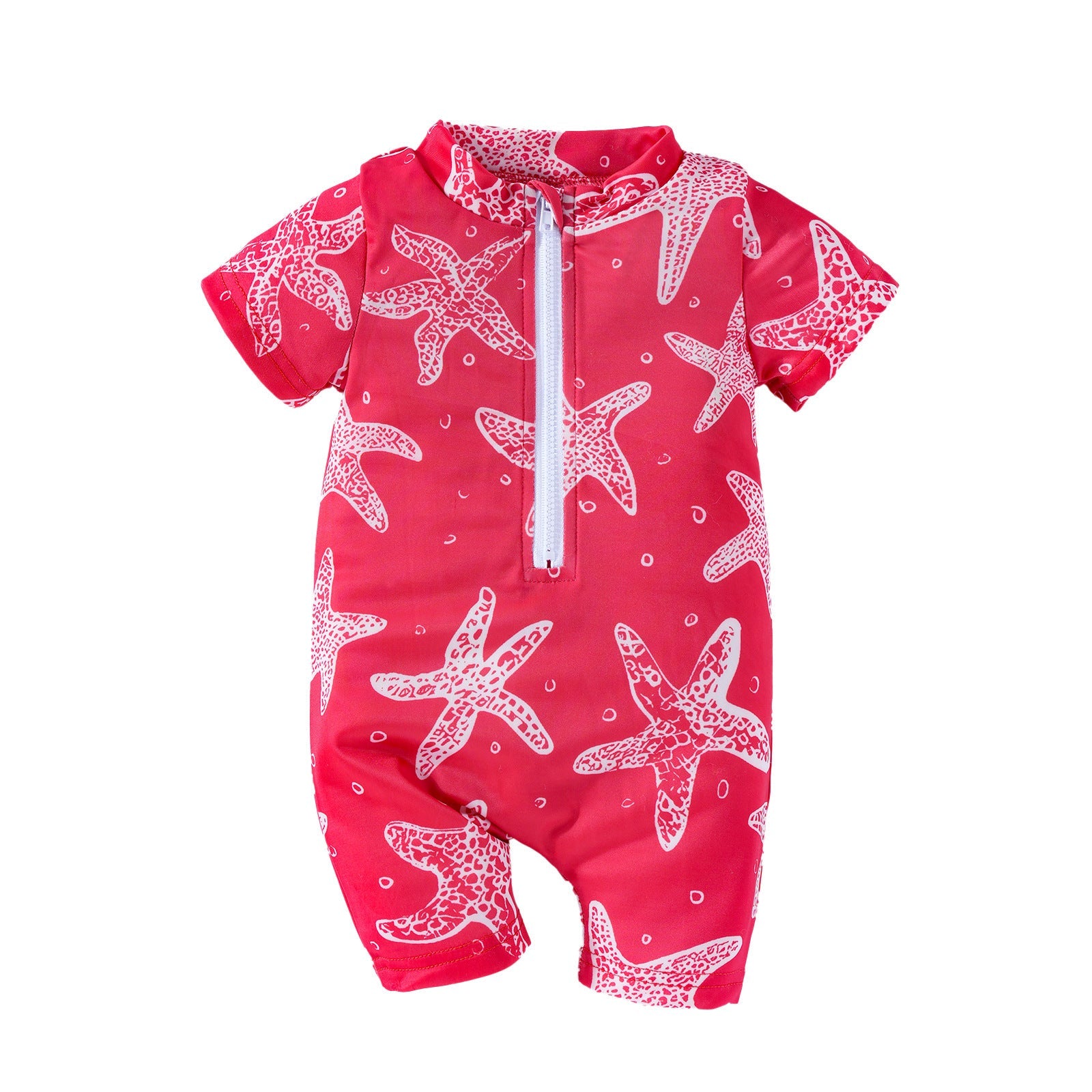 Baby Boys Cartoon One-Piece Swimsuit – Polyester Brief Style