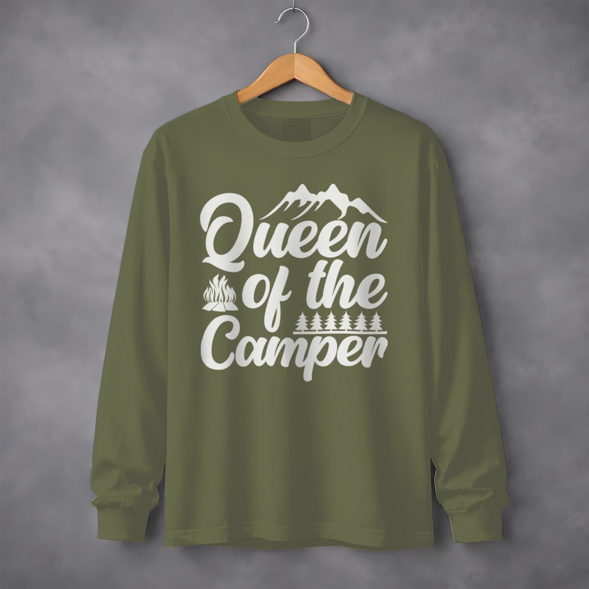 Queen of the Camper Funny Camping Long Sleeve T-Shirt