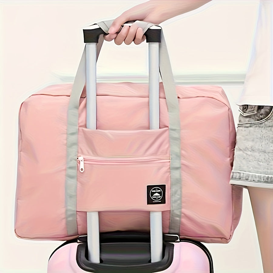 Large Foldable Duffel Bag – Nylon Oxford, Gym, Travel & Weekend