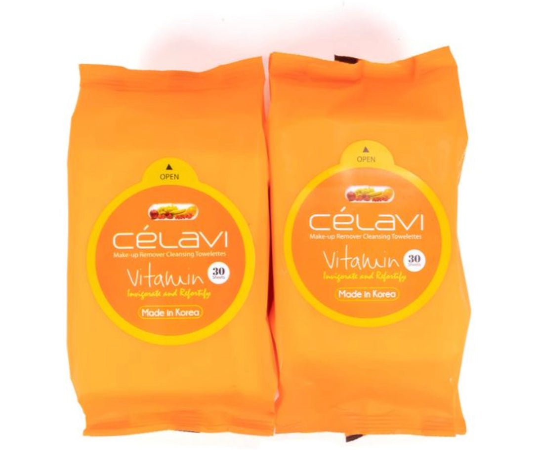 Celavi Make-up-Entferner Reinigungstücher | 2er-Pack | Sanft, ohne Abspülen, reisefertig