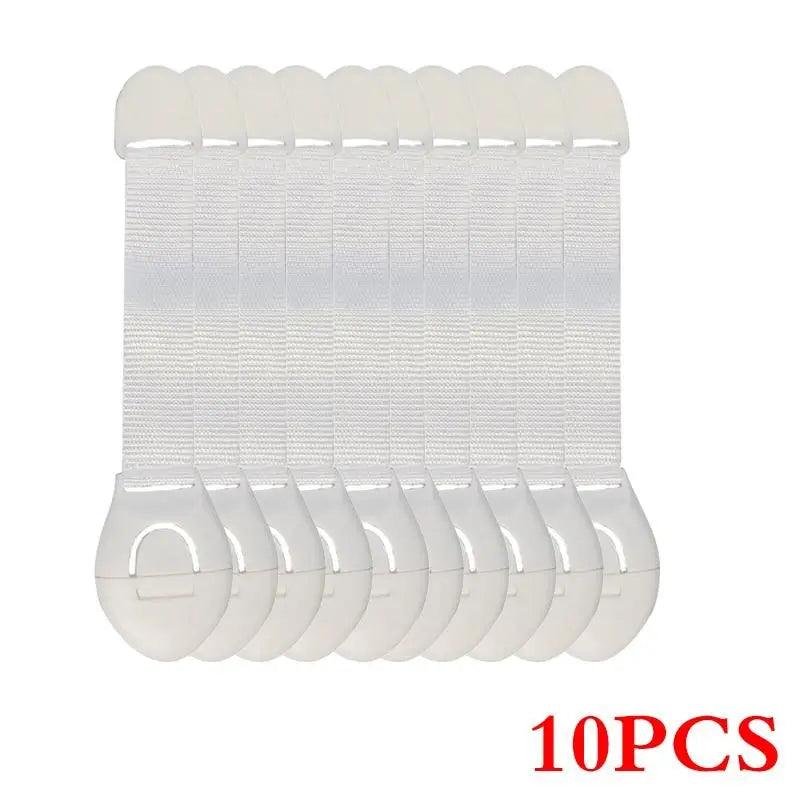 Child Safety Cabinet Locks – Baby Proof Drawer & Door Locks, No Drill, 10-Pack