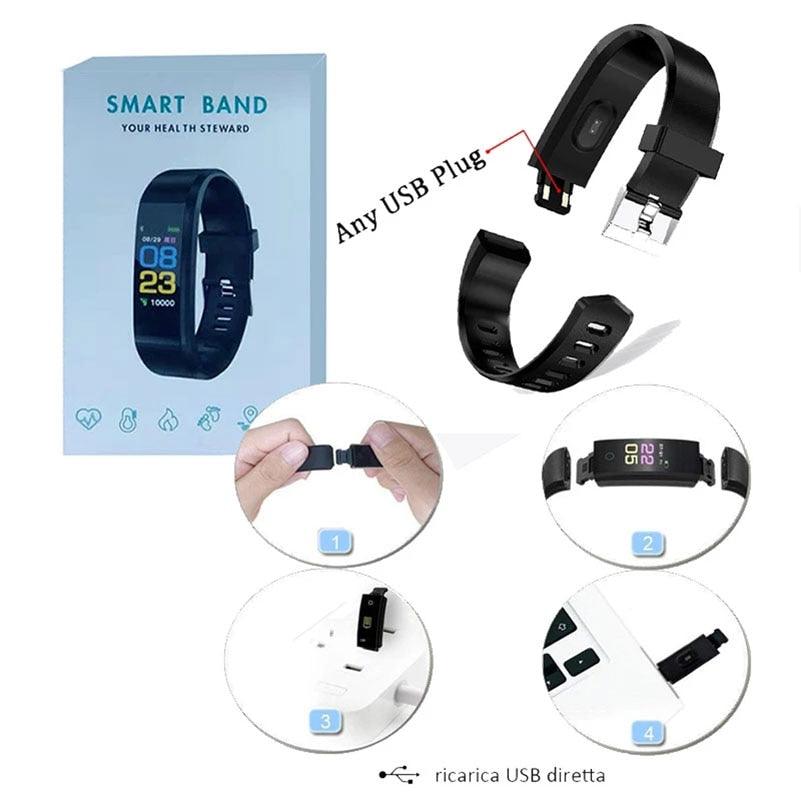 Kids Smart Fitness Watch with Heart Rate Monitor, Sleep Tracker & Call Alerts — Waterproof, Boys & Girls