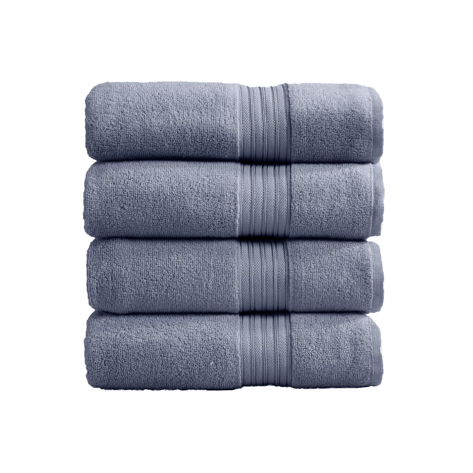 Feather Spun Cotton Bath Towels — Soft, Quick-Dry & Lightweight | Classic Bordered Style