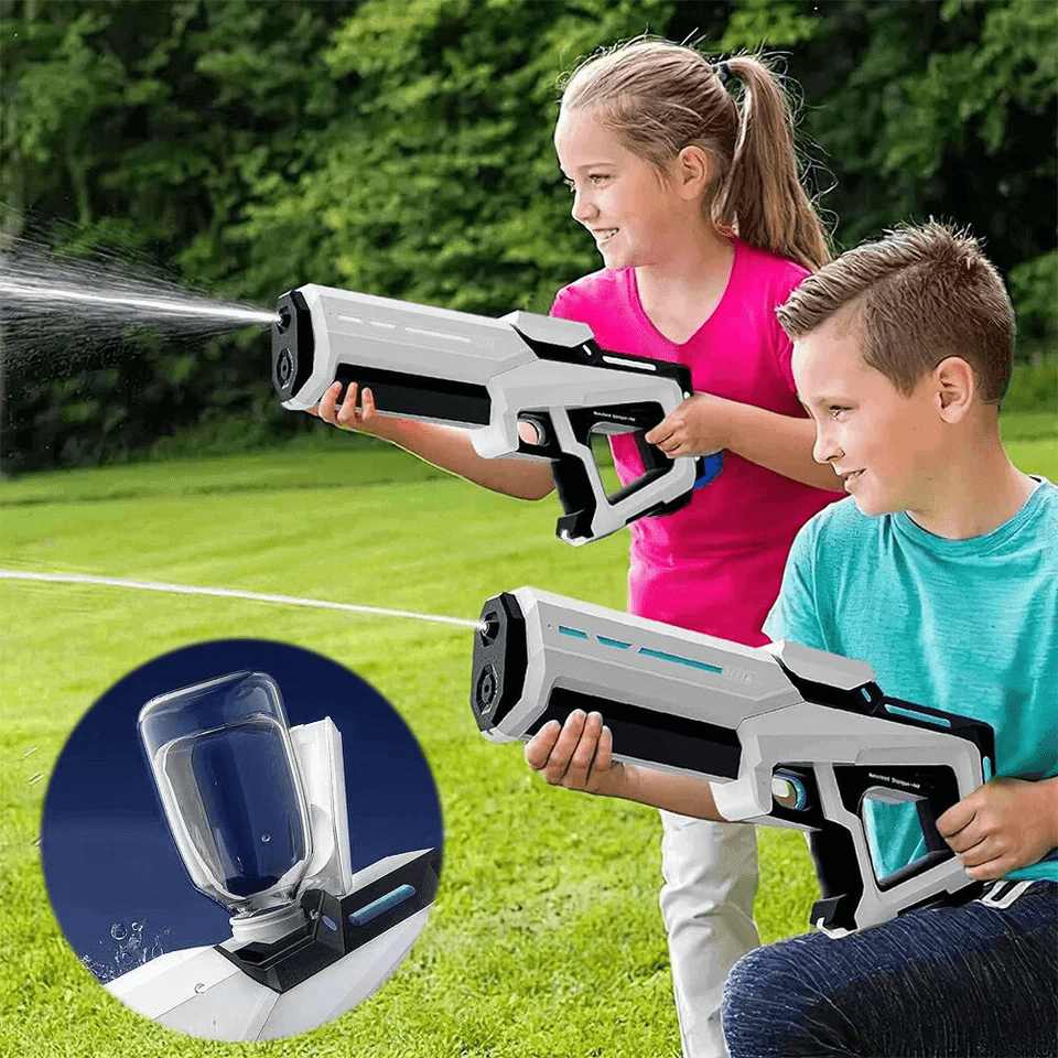 Electric Rechargeable Water Gun – High-Pressure Auto-Suction Blaster for Kids & Adults