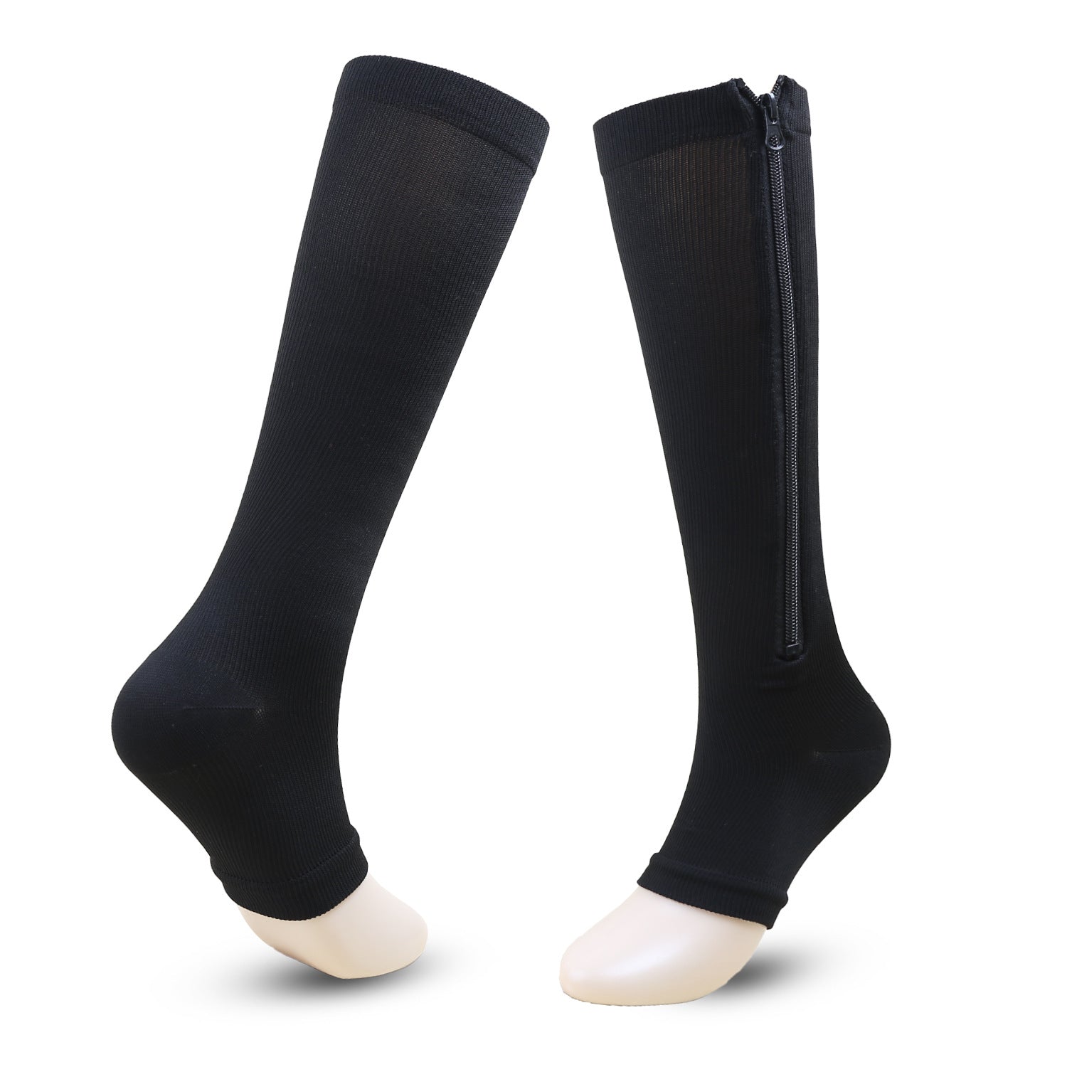Graduated Compression Socks with Zipper – Medical-Grade Support for Performance & Recovery