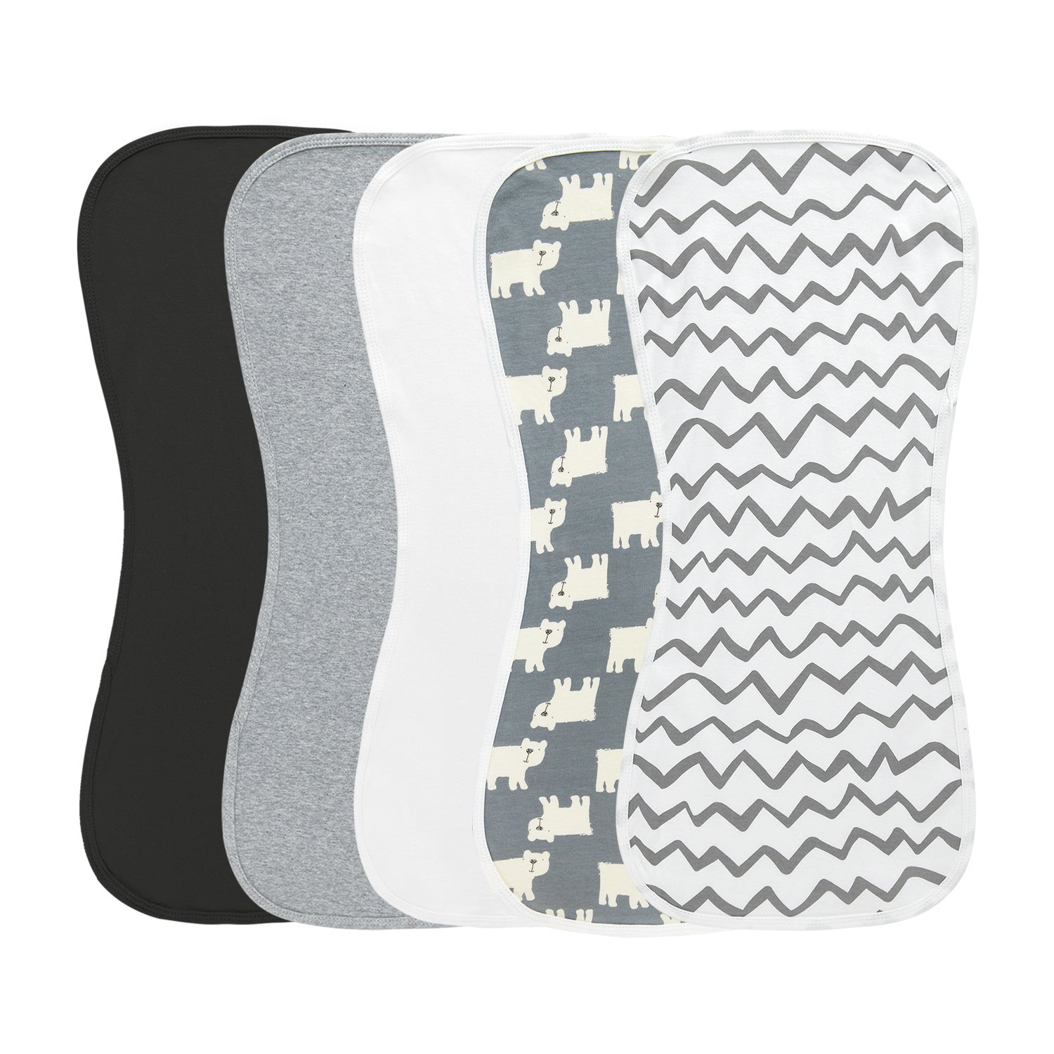 Cotton Burp Cloth Bibs