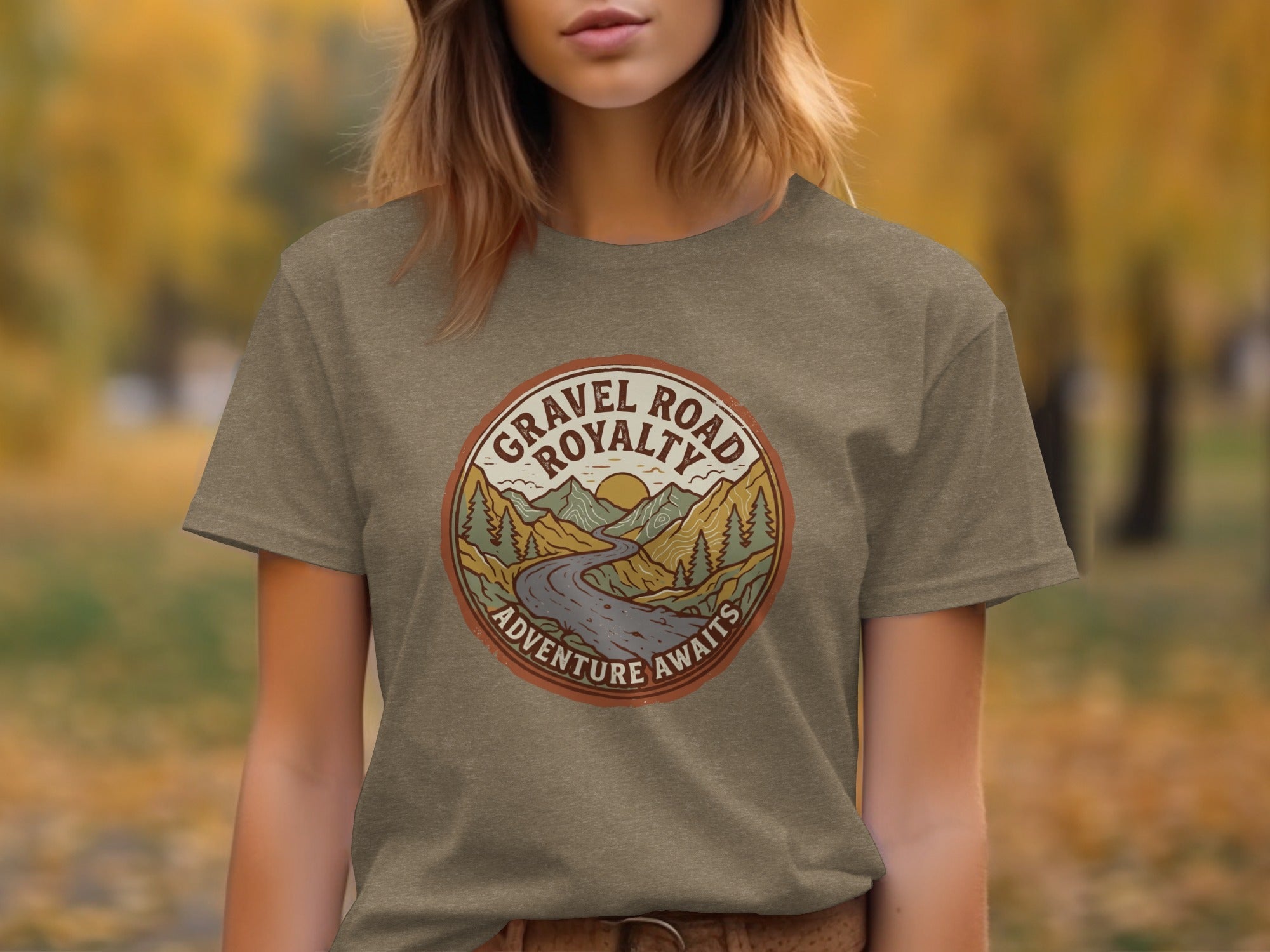Gravel Road Royalty – Vintage Adventure Graphic T-Shirt