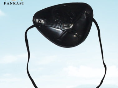 Black triangular-shaped product with a cord on a light blue background, branded 'Fankasi'.