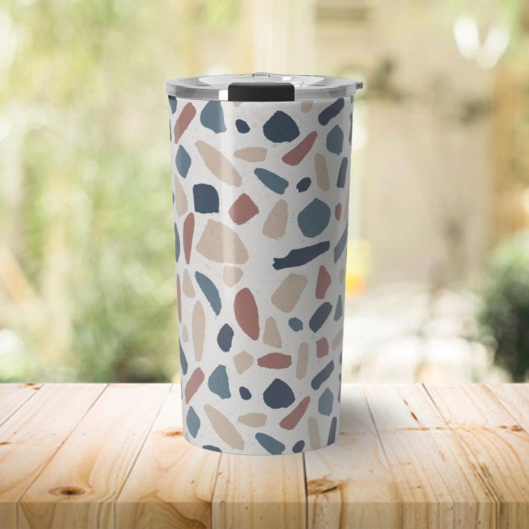 Coole Terrazzo-Reisekaffeetasse | 20oz Doppelwandige vakuumisolierte Edelstahl-Tasse
