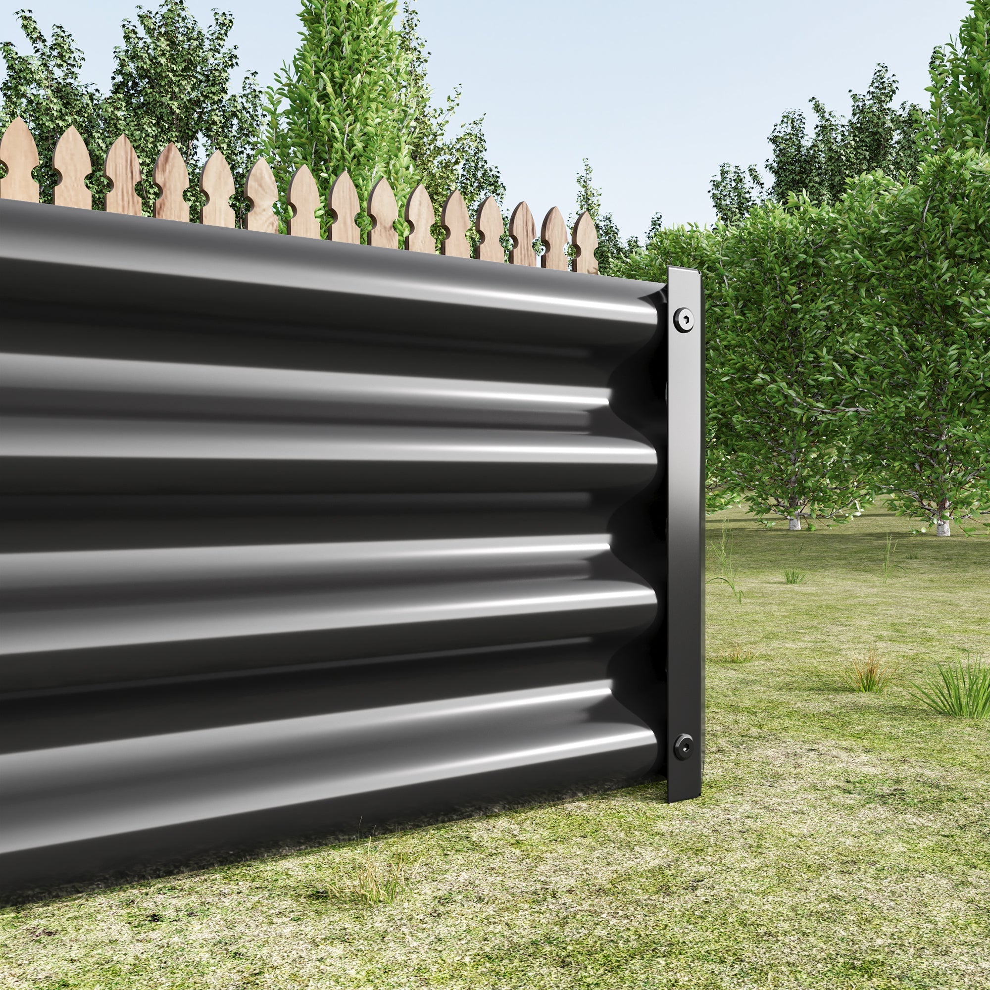 6×3×1 ft Metal Raised Garden Bed – Outdoor Galvanized Rectangle Planter