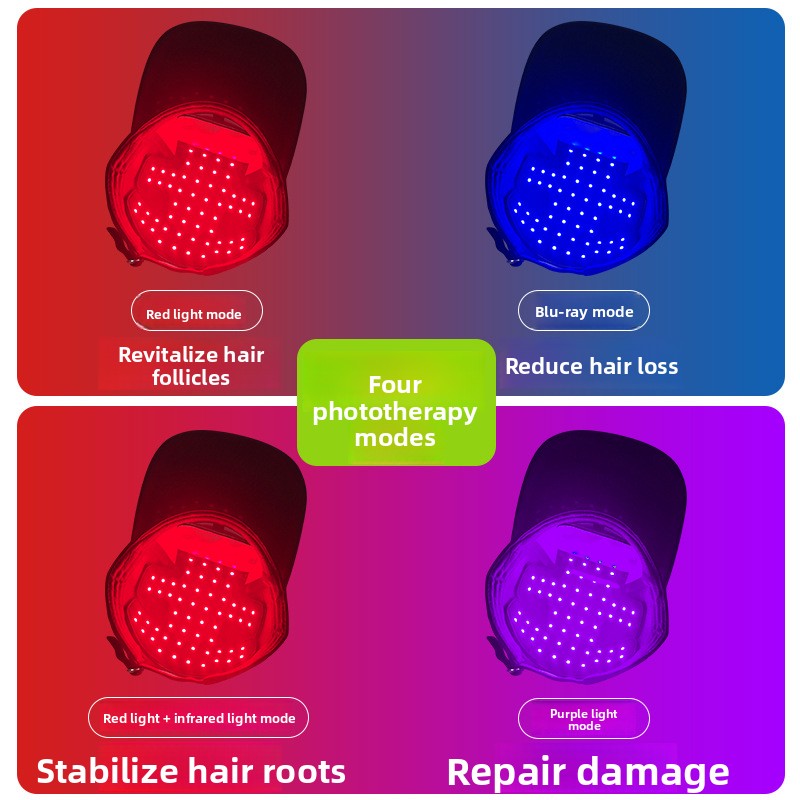 M11 Hair Growth Cap – 96-LED Multi-Wavelength Light Therapy for Hair Regrowth