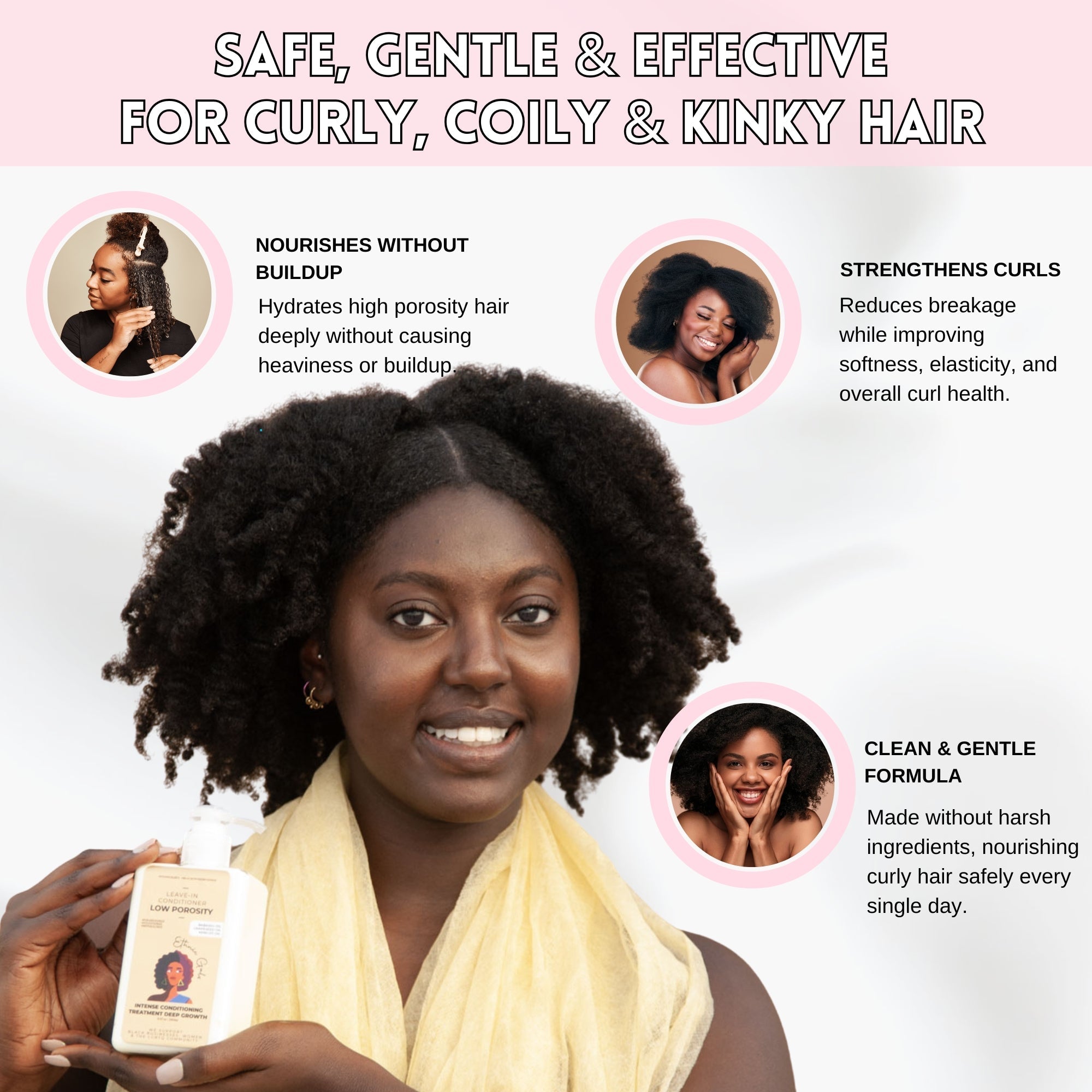 High Porosity Hair Care Bundle | Shampoo, Mask & Leave-In + FREE Miracle Oil