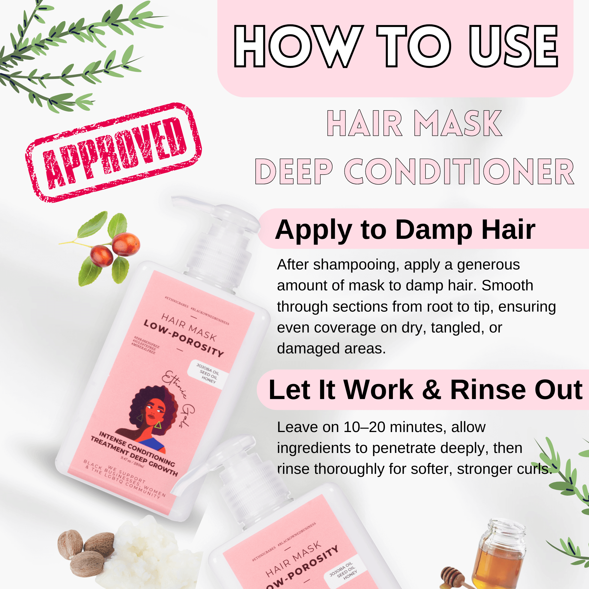 Low Porosity Deep Conditioning Hair Mask